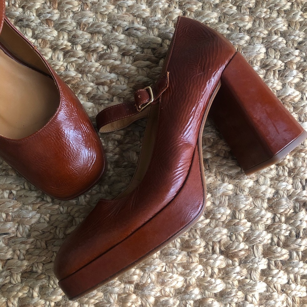 Sezane Georgia High Mary Jane. Size French 39. US 8 - Picture 5 of 13